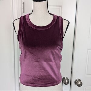 Greyson Velvet Sleeveless Top in Purple